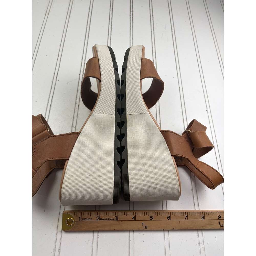 Sorel Joanie II Cameron Slingback Leather Wedge Sandals Women's Size 8.5 - Picture 10 of 10